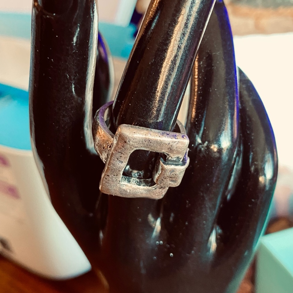 Silver Buckle Ring